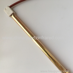 medium wave infrared quartz heating lamp with gold reflector for plastic welding