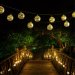 Waterproof 10 LED Solar Globe String Lights Fairy Morocco Ball Lights for Christmas Wedding Birthday Party and Garden