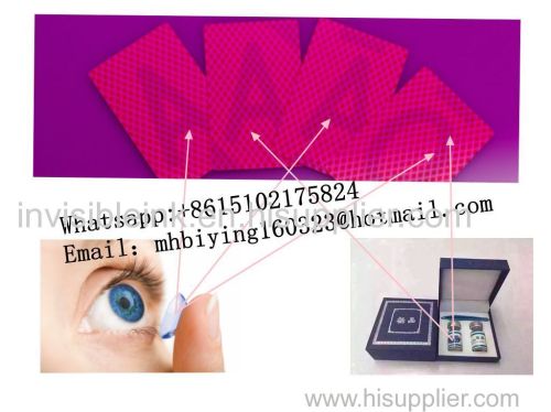 Russia 9817 paper marked cards/uv contact lenses/poker cheating device/gamble cheat/perspective sunglasses/casino cheat