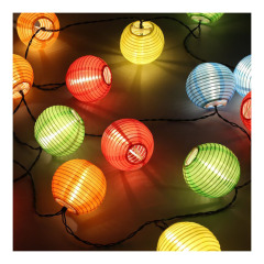 20 LED Waterproof Solar Power Lantern Lamp Festive Garden Ball String Fairy Light Multi Color