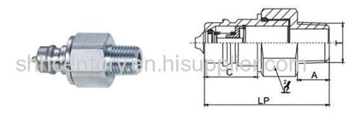 Male Thread ISO7241-A Hydraulic Quick Release Coupling Parker 6600 Faster ANV Interchangeable