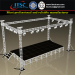 4 Pillars Flat Roof Trussing System 9x9x9m Aluminum Lighting Truss Stage System