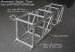 4 Pillars Flat Roof Trussing System 9x9x9m Aluminum Lighting Truss Stage System