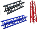 4 Pillars Flat Roof Trussing System 9x9x9m Aluminum Lighting Truss Stage System