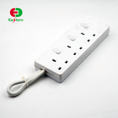 UK Power Strip 3 Outlet Surge Protector wifi Power Strip with 4 USB Charging Ports