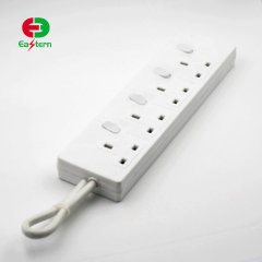 UK 3 outlet surge protection overload protection extension power strip