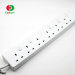 3 Ways UK Extension Lead Power Strip ac socket with usb