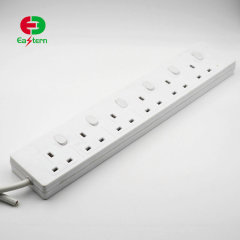 UK Extension Sockets 6 AC Outlets 4 USB Charging Ports with Surge Protection Smart Power Strip