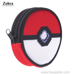 Zohra Creative Printing Round Pika Coin Wallet