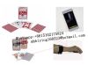 Bee plastic side marked playing cards for omaha poker analyzer/gamble cheating device/poker scanner/infrared camera