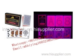 Red KEM plastic luminous marked cards for uv contact lenses/invisible ink/perspective sunglasses/cheat in gamble/casino