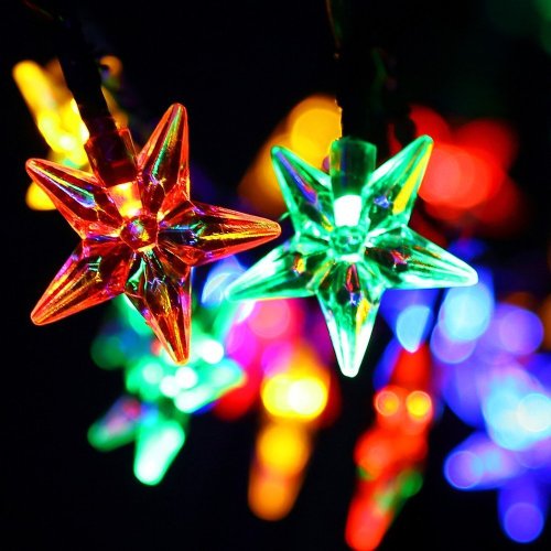 20 Led Star Lamp Solar Powered Waterproof String Lights Perfect