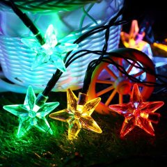 20 LED Star lamp Solar Powered Waterproof String Lights Perfect for Outdoor Garden Patio Party Wedding Christmas Xmas Li