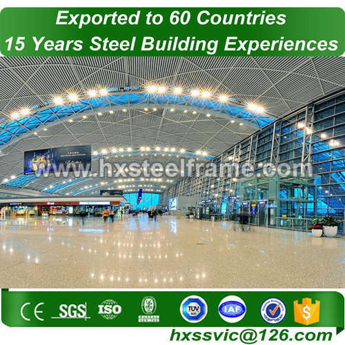 modern steel structures formed pre fab buildings heavy-duty export to Algiers