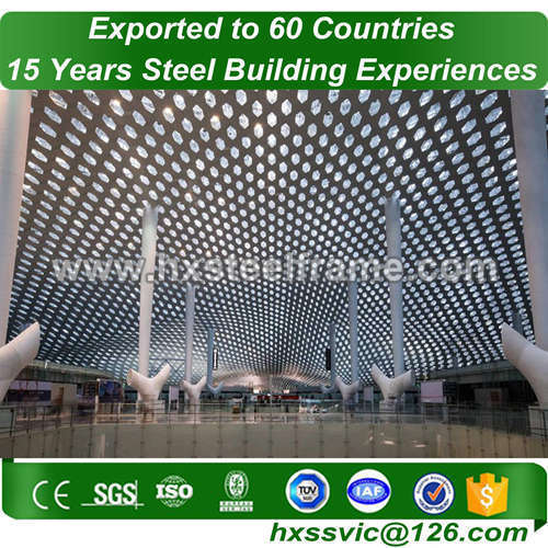 OEM structural steel fabrication formed metal building systems customized