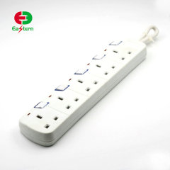 5 way Euro/Germany/UK power strip with safe protect