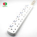 8 way universal power strip with switch