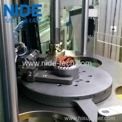 Generator motor three working station stator coil winding inserting machine