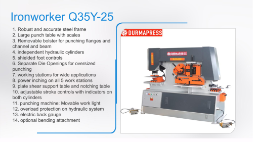 Q35Y-25 round Steel rod cutting and notching machine