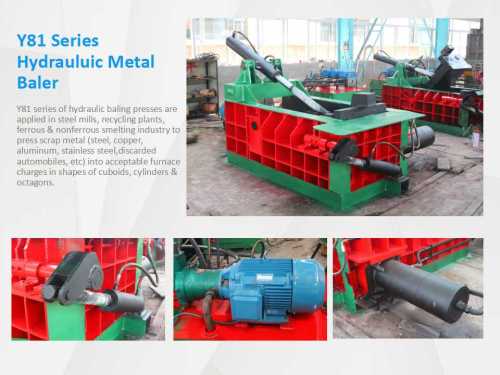 hydraulic scrap metal press baler for sale