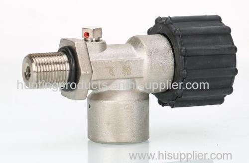 Diving carbon fiber cylinder with thread valve and gauge