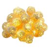 Solar String Warm White 20 LED Rattan Ball Fairy Lights with Waterproof Solar Panel&2 Lighting Modes for Outdoor