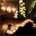 Solar String Warm White 20 LED Rattan Ball Fairy Lights with Waterproof Solar Panel&2 Lighting Modes for Outdoor