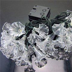 Solar Powered String Lights 4.8M 20LED Waterproof Fairy Morning Glory Lights Decorative Lighting for Indoor/Outdoor