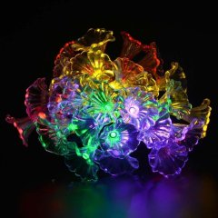 Solar Powered String Lights 4.8M 20LED Waterproof Fairy Morning Glory Lights Decorative Lighting for Indoor/Outdoor