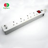 Smart extension socket 2 USB port 4 outlet power strip with overload protection