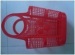 Plastic hand basket;the hand basket