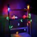 20 LED Moon Shaped String Lights Two Lighting Mode and Solar Energy for House Party Festival Decor(Multicolor)