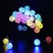 Bubble shape 20LED Outdoor String Light Solar Starry Christmas Party multicolor led fairy Lights