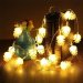 Pinecone Led String Waterproof 20ft 20LED Solar Fairy Starry Lights for Xmas Diwali Halloween Holiday Festival