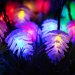 multicolor Pinecone Led String Waterproof 20ft 20LED Solar Fairy Starry Lights for Xmas Diwali Holiday Festival