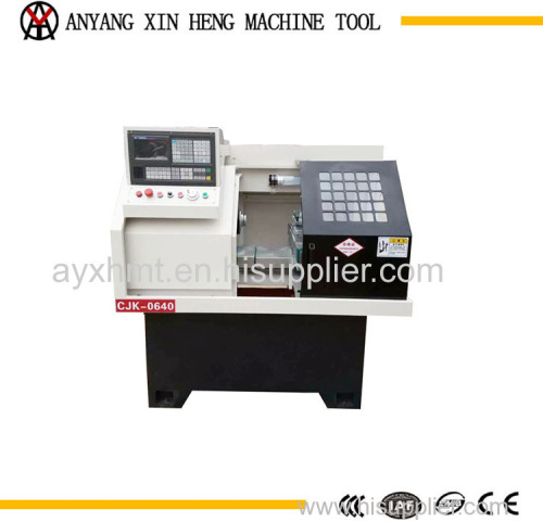 fanuc control cnc mini lathe for metal cutting