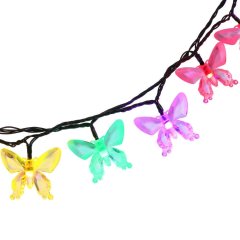 20 LED butterfly shape Waterproof Christmas Lights Decorative Lighting for Outdoor Home Fence Garden Patio LawnParty