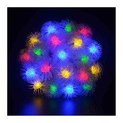 Color Changing 20LED 4.8M/16ft Chuzzle Ball Solar Chestnut String Lgihts Wedding/Gardens/Party Decoration