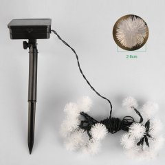 Cool-White WaterProof 20LED 4.8M/16ft Chuzzle Chestnut Ball Solar String Lgihts Wedding/Gardens/Party Decoration