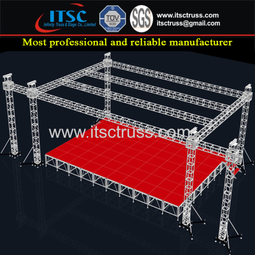 Plat Roofing Trussing System Lighting Stage Trussing