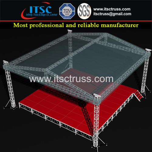 Mobile Stage Trussing Gable Roofing Trussing Structure