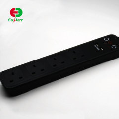 4 outlet power strip with 2 usb ports