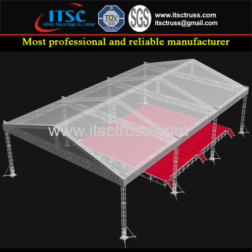 3 Sections LIghting Truss Roofing System for Car Exhibits