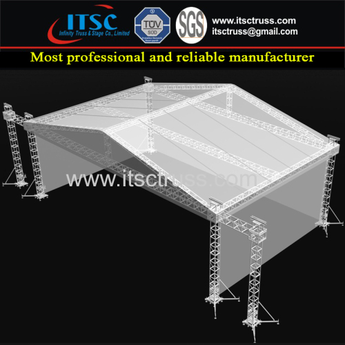 3 Sides Cover Lighting Trussing with 6 Pillars from Guangzhou