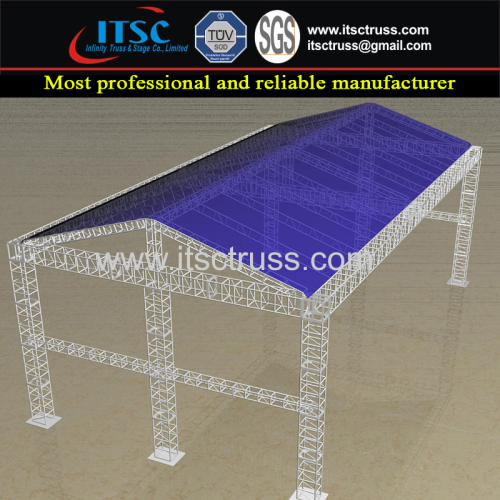 Indoor Lighting Truss Pyramid Roofing without Outriggers