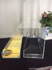 acrylic window bird feeder with removable trays factory wholesale