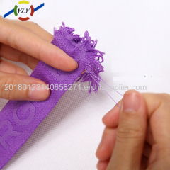 elastic nylon + spandex webbing customized the logo and pattern