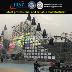 Lighting Truss System with Ringlock Scaffolding System for Concerts