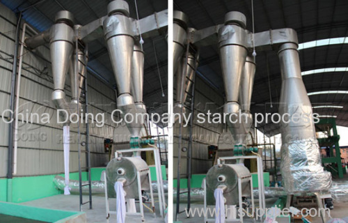 Airflow cassava starch dryer