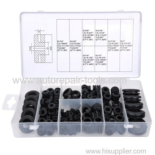 180 PC Rubber Grommet Assortment